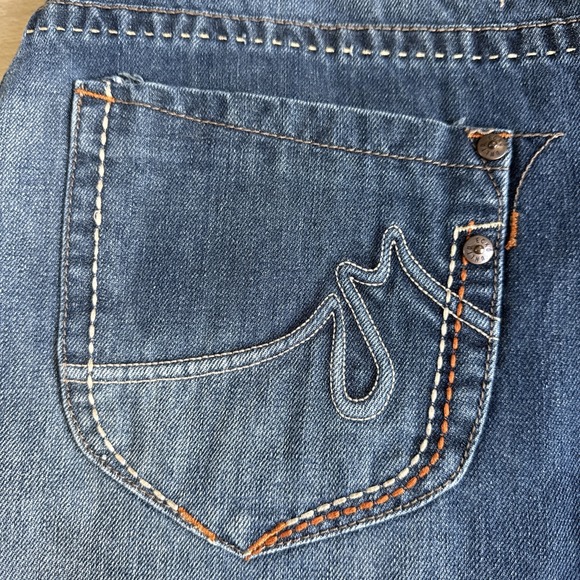 VTG Ecko UNLTD Shorts Mens 36 Blue Denim Baggy Wide Leg Jean Jorts‎ Skater Y2K - Picture 2 of 13